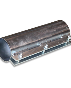 Coupling f/filling pipe 3", welded + galvanized